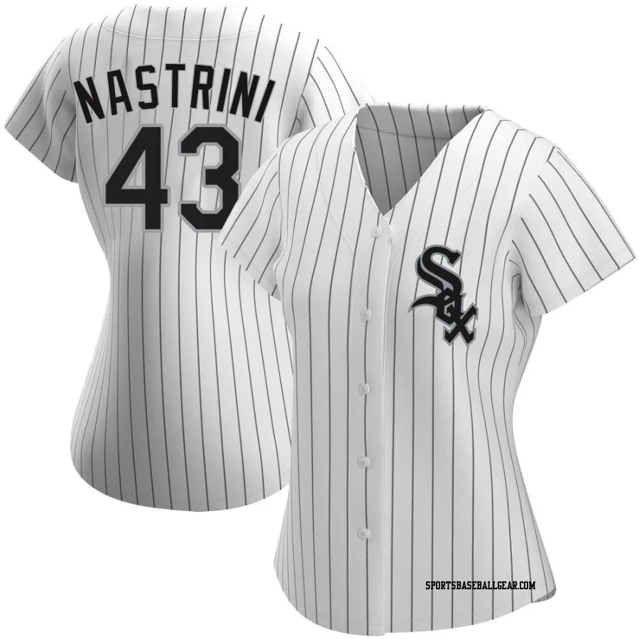 Nick Nastrini Women's Chicago White Sox White Authentic Home Jersey