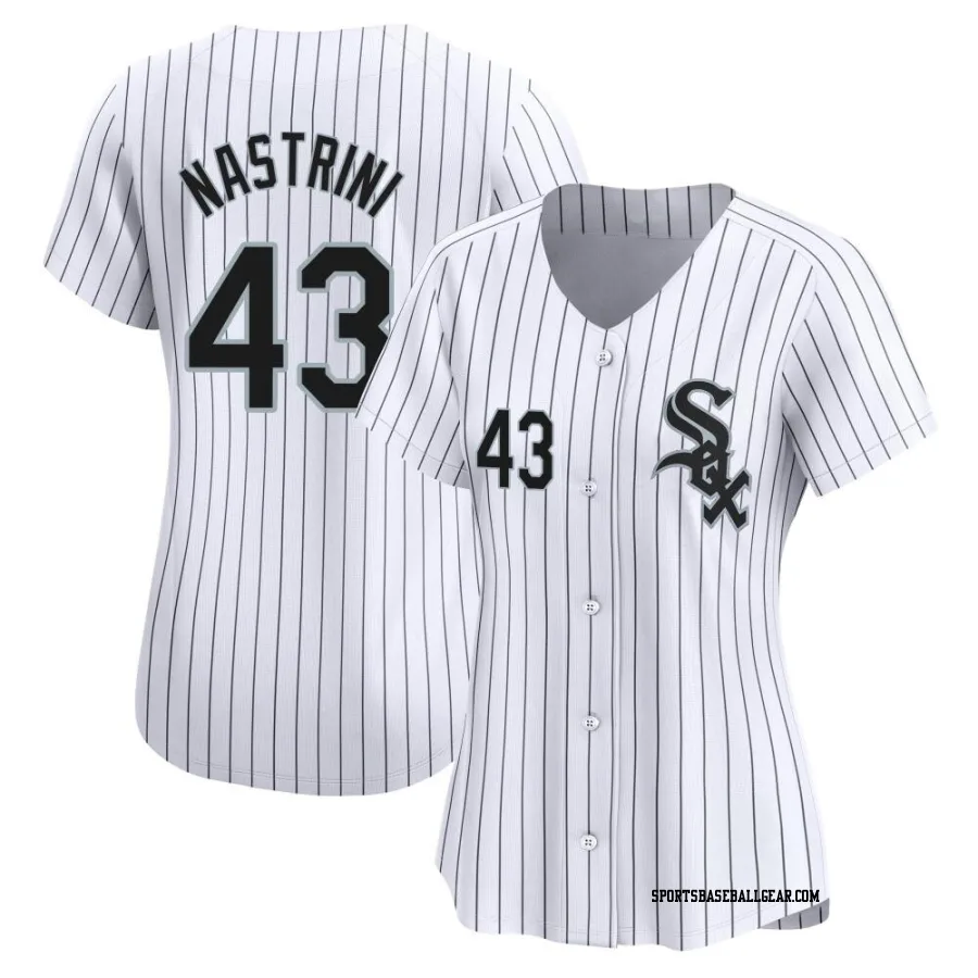 Nick Nastrini Women's Chicago White Sox White Limited Home Jersey