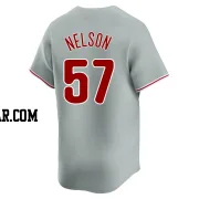 Nick Nelson Men's Philadelphia Phillies Gray Limited Away Jersey