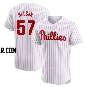 Nick Nelson Men's Philadelphia Phillies White Elite Home Jersey