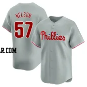 Nick Nelson Youth Philadelphia Phillies Gray Limited Away Jersey