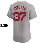 Nick Pivetta Men's Boston Red Sox Gray Elite Road Jersey