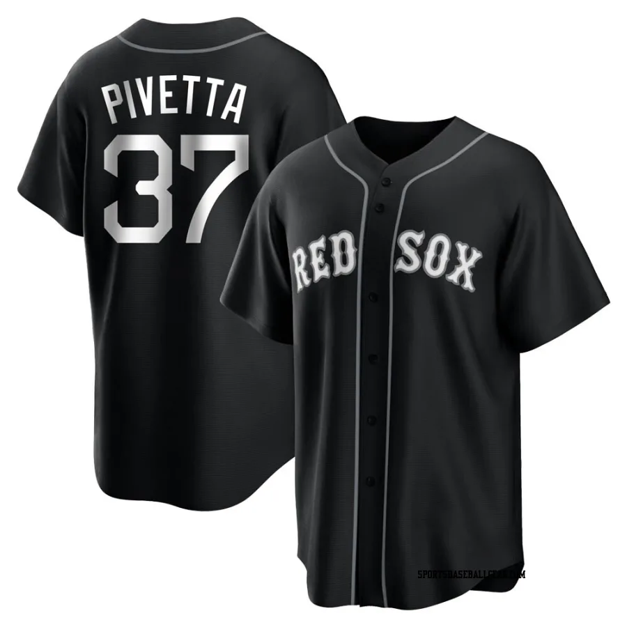 Nick Pivetta Youth Boston Red Sox Black/White Replica Jersey