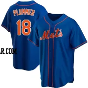 Nick Plummer Youth New York Mets Royal Replica Alternate Jersey