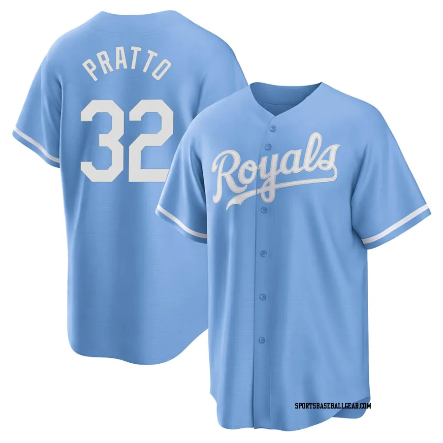 Nick Pratto Men's Kansas City Royals Light Blue Replica 2022 Alternate Jersey