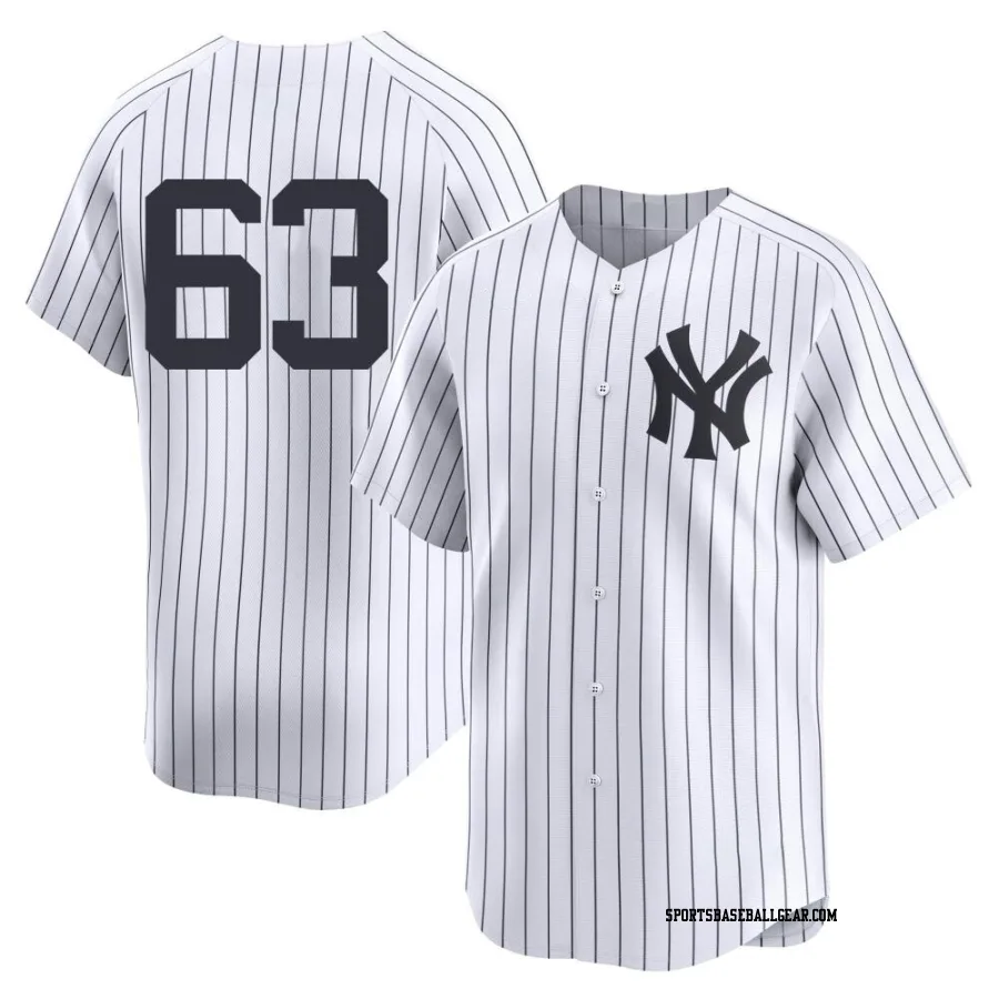 Nick Ramirez Men's New York Yankees White Limited Yankee Home 2nd Jersey