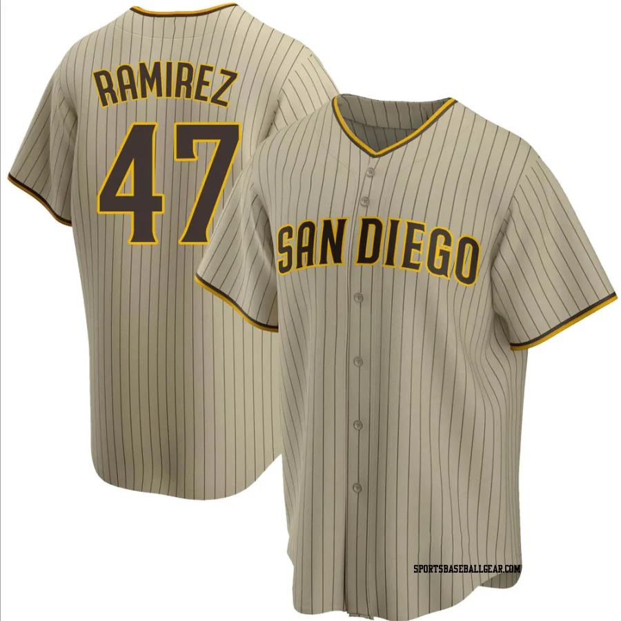 Nick Ramirez Men's San Diego Padres Sand/Brown Replica Alternate Jersey