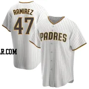 Nick Ramirez Men's San Diego Padres White/Brown Replica Home Jersey