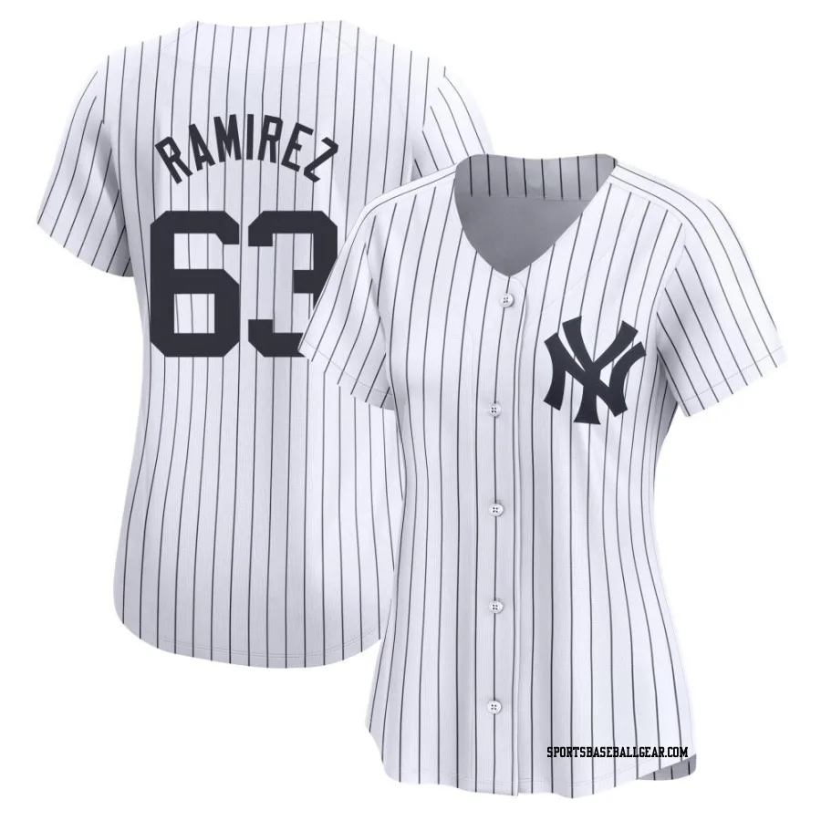 Nick Ramirez Women's New York Yankees White Limited Yankee Home Jersey