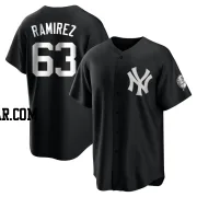 Nick Ramirez Youth New York Yankees Black/White Replica Jersey