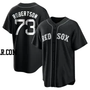 Nick Robertson Men's Boston Red Sox Black/White Replica Jersey