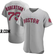 Nick Robertson Men's Boston Red Sox Gray Authentic Road Jersey