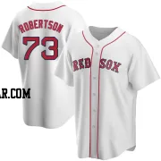 Nick Robertson Men's Boston Red Sox White Replica Home Jersey