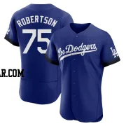 Nick Robertson Men's Los Angeles Dodgers Royal Authentic 2021 City Connect Jersey