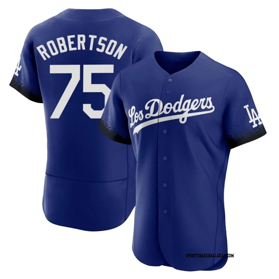 Nick Robertson Men's Los Angeles Dodgers Royal Authentic 2021 City Connect Jersey