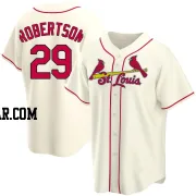 Nick Robertson Men's St. Louis Cardinals Cream Replica Alternate Jersey