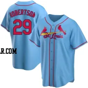 Nick Robertson Men's St. Louis Cardinals Light Blue Replica Alternate Jersey