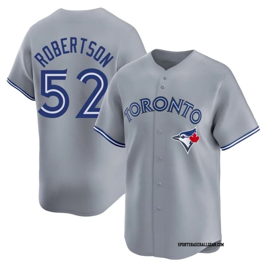 Nick Robertson Men's Toronto Blue Jays Gray Limited Away Jersey