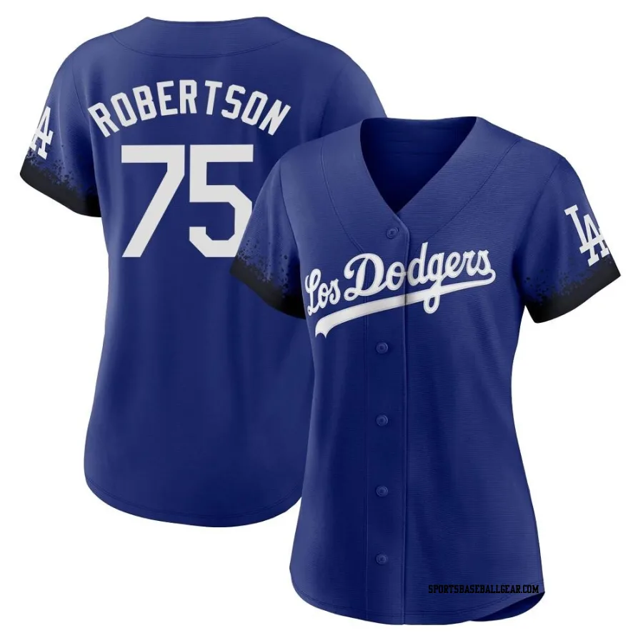 Nick Robertson Women's Los Angeles Dodgers Royal Authentic 2021 City Connect Jersey