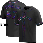 Nick Robertson Youth Toronto Blue Jays Black Holographic Replica Alternate Jersey