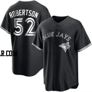 Nick Robertson Youth Toronto Blue Jays Black/White Replica Jersey