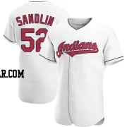 Nick Sandlin Men's Cleveland Guardians White Authentic Home Jersey