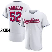 Nick Sandlin Men's Cleveland Guardians White Authentic Home Jersey