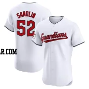 Nick Sandlin Men's Cleveland Guardians White Elite Home Jersey