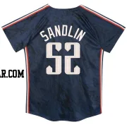 Nick Sandlin Toddler Cleveland Guardians Navy Limited Preschool & 2024 City Connect Jersey