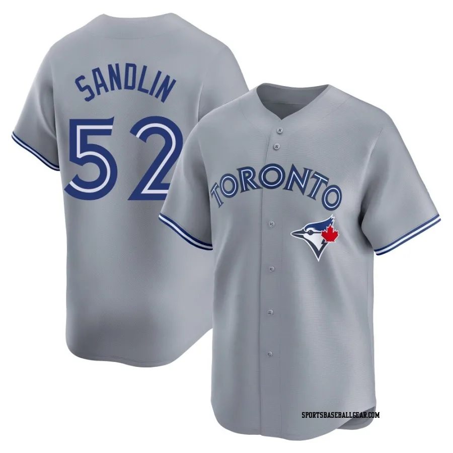 Nick Sandlin Youth Toronto Blue Jays Gray Limited Away Jersey