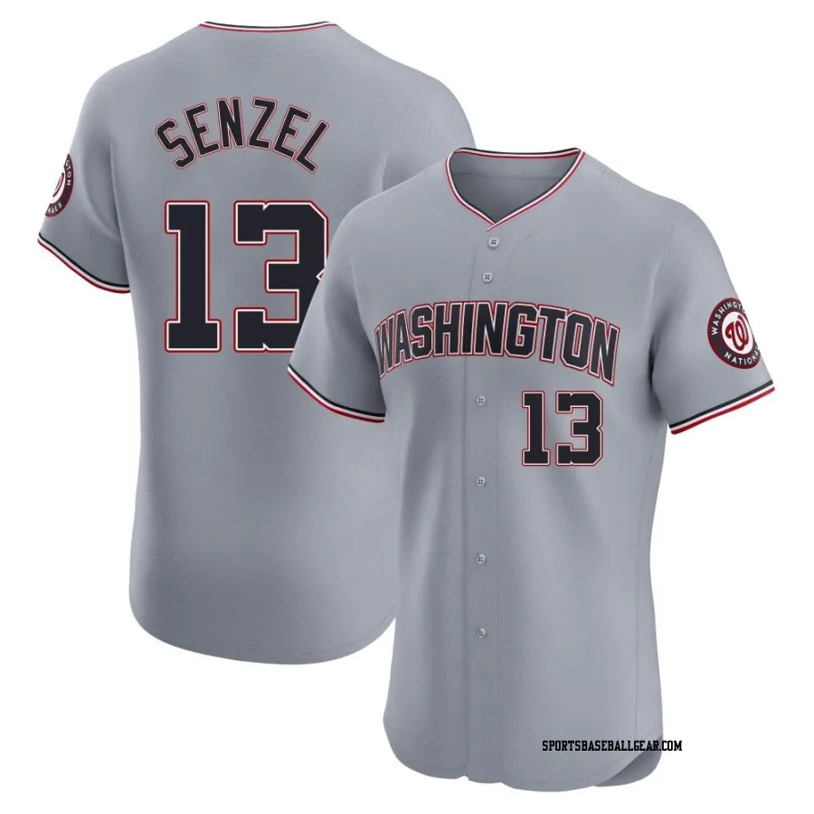 Nick Senzel Men's Washington Nationals Gray Elite Road Jersey