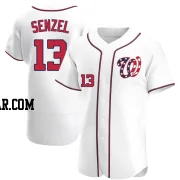 Nick Senzel Men's Washington Nationals White Authentic Alternate Jersey