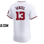 Nick Senzel Men's Washington Nationals White Elite Home Jersey