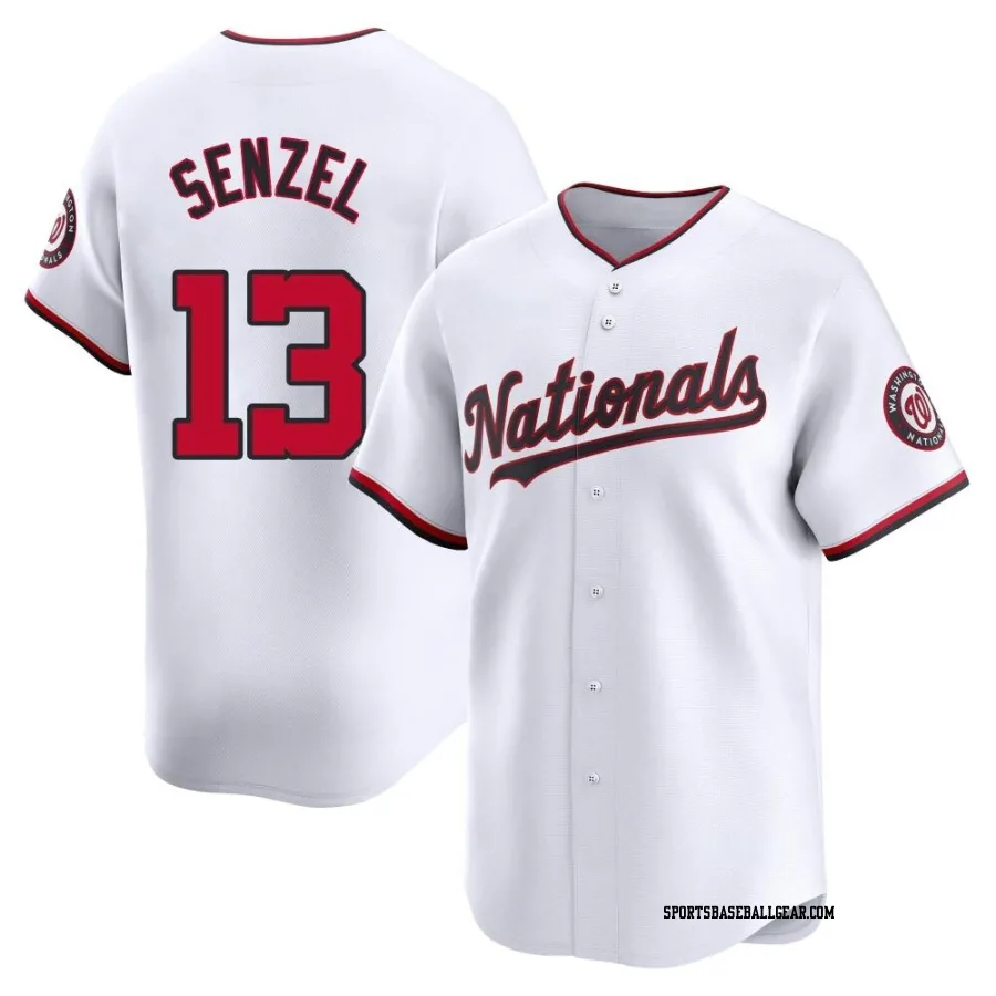 Nick Senzel Men's Washington Nationals White Limited Home Jersey