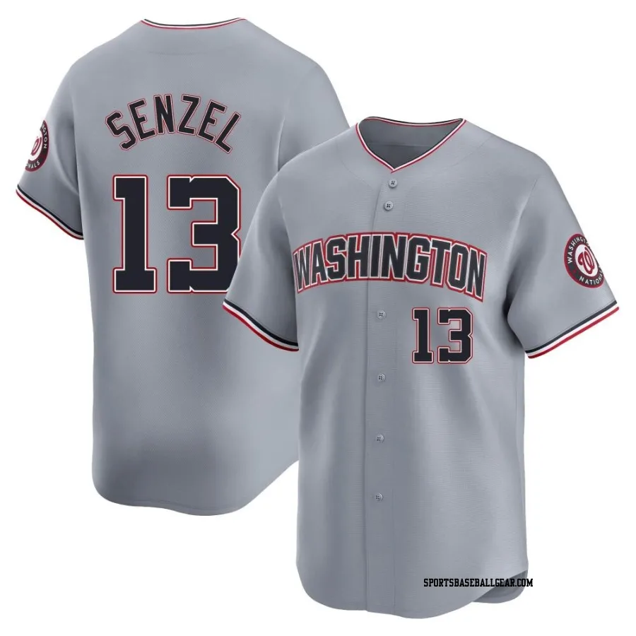 Nick Senzel Youth Washington Nationals Gray Limited Road Jersey