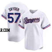 Nick Snyder Men's Texas Rangers Gold Limited White 2024 Collection Jersey