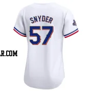 Nick Snyder Women's Texas Rangers Gold Limited White 2024 Collection Jersey