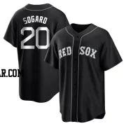 Nick Sogard Men's Boston Red Sox Black/White Replica Jersey