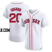 Nick Sogard Men's Boston Red Sox White Elite Home Patch Jersey