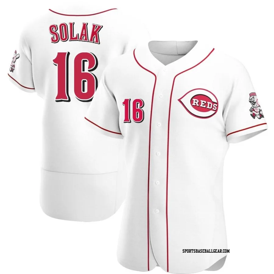 Nick Solak Men's Cincinnati Reds White Authentic Home Jersey