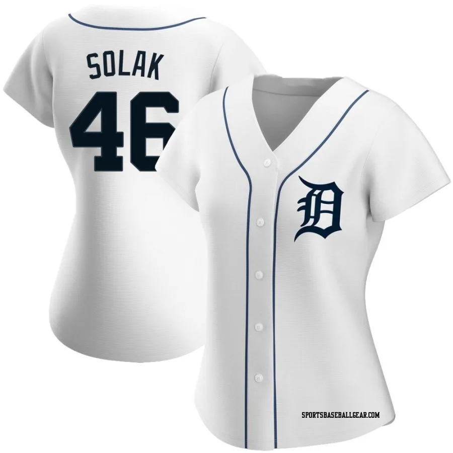 Nick Solak Women's Detroit Tigers White Replica Home Jersey