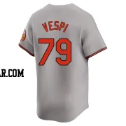 Nick Vespi Youth Baltimore Orioles Gray Limited Road Jersey