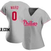 Nick Ward Women's Philadelphia Phillies Gray Authentic Road Jersey