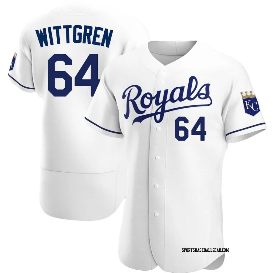 Nick Wittgren Men's Kansas City Royals White Authentic Home Jersey