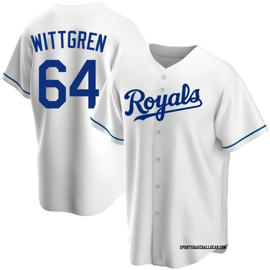 Nick Wittgren Men's Kansas City Royals White Replica Home Jersey