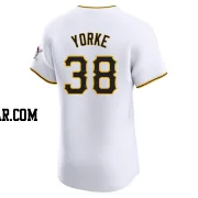 Nick Yorke Men's Pittsburgh Pirates White Elite Home Jersey