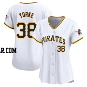 Nick Yorke Women's Pittsburgh Pirates White Limited Home Jersey