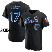 Nick Zwack Men's New York Mets Black Authentic 2022 Alternate Jersey