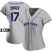 Nick Zwack Women's New York Mets Gray Authentic Road Jersey