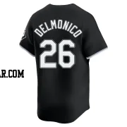 Nicky Delmonico Men's Chicago White Sox Black Limited Alternate Jersey